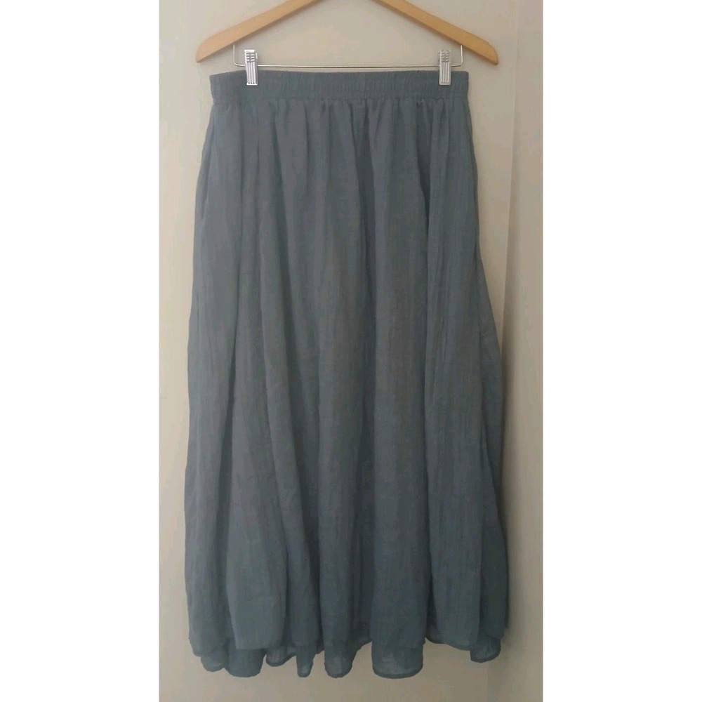Scarlet Darkness Pull On Maxi Skirt Size XL Witchy Goth Fairy Ren Fest Lined